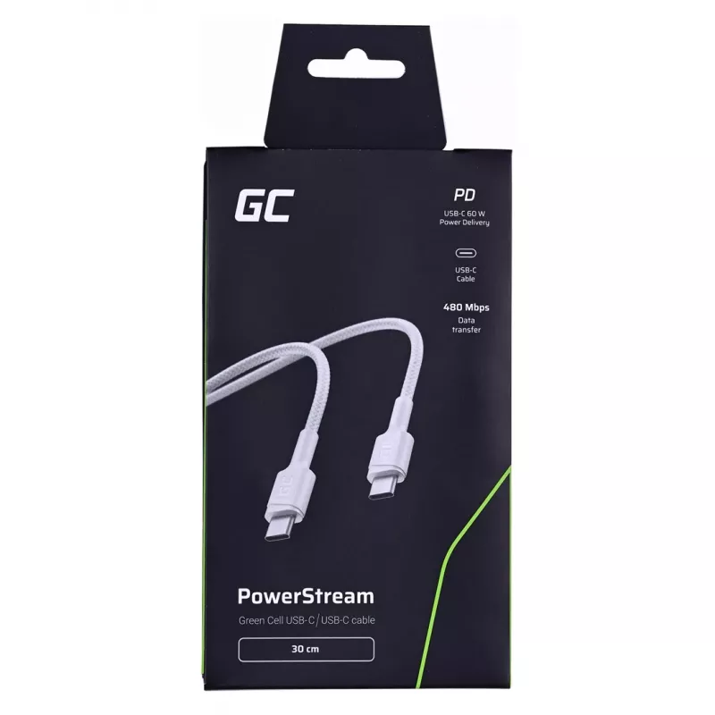Cabo USB Greencell KABGC31W branco
