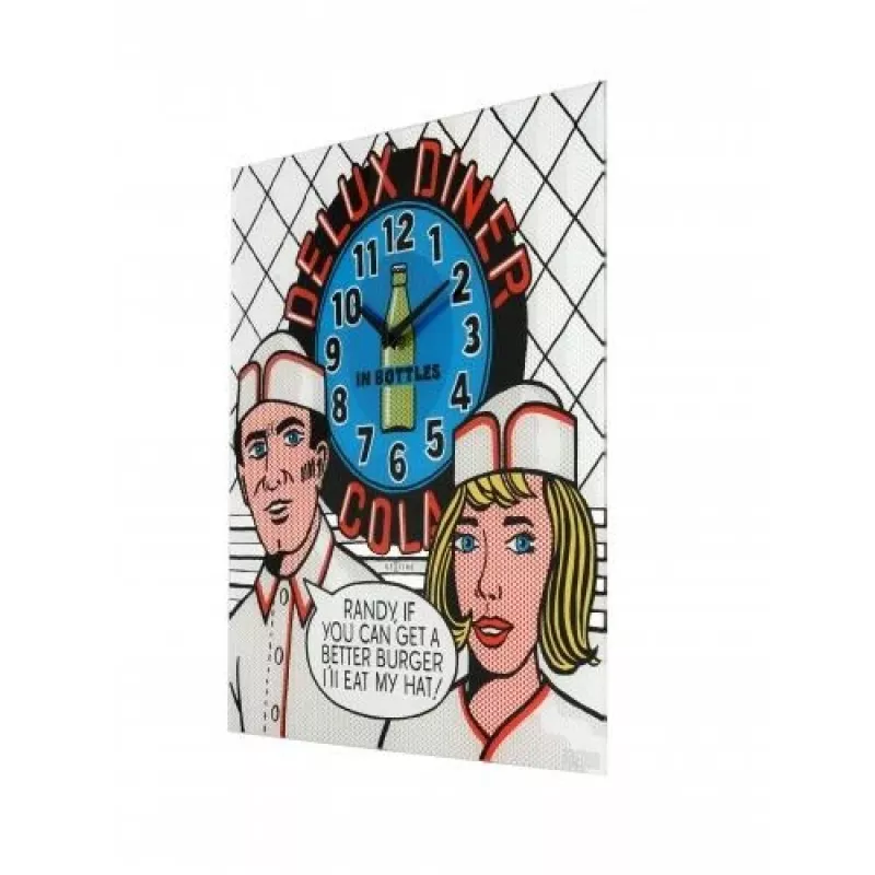 Relógio de parede NeXtime 8167 Delux Diner, 43x43 cm, multicolor