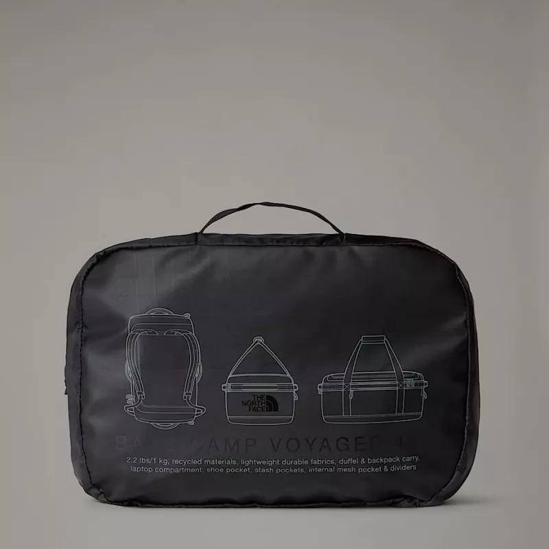 Saco de viagem The North Face Base Camp Voyager Duffel 42L - TNF Black/asphalt cinzento