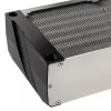 Radiador Aqua-Computer airplex radical 4/360 — alumínio/cobre/aço inoxidável, 400×140×73 mm