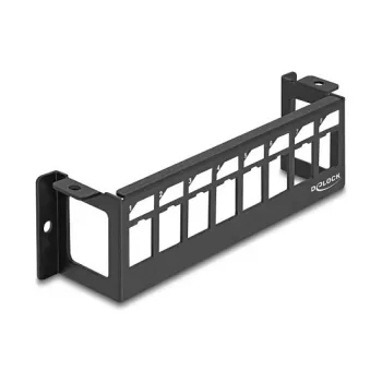 Patch panel DeLOCK 86516 preto metal montagem na parede 50mm x 41,6mm x 175mm