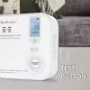 Sensor de monóxido de carbono QOLTEC 52577 — alarme a pilhas, nível sonoro 85 dB