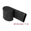 Tubo termorretrátil DeLOCK 19596 padrão X antiderrapante 1 m x 30 mm preto