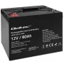 Bateria AGM Qoltec | 12V | 80Ah | 23,5kg | sem manutenção | potente | LongLife | para UPS, autocaravana, barco, forno