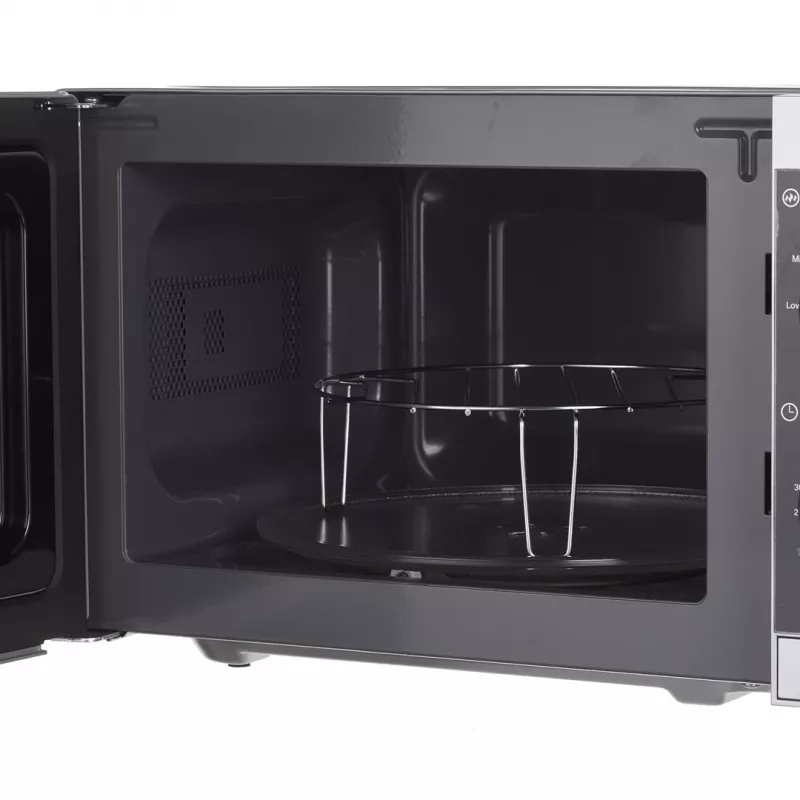 Sharp YC-MG01E-S micro-ondas combinado com grelhador, 20 l, 800 W, de bancada, prateado/preto