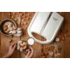 Máquina de waffles Adler AD 3039 — 24 waffles, 1600 W, branco, antiaderente, pegas frias ao toque