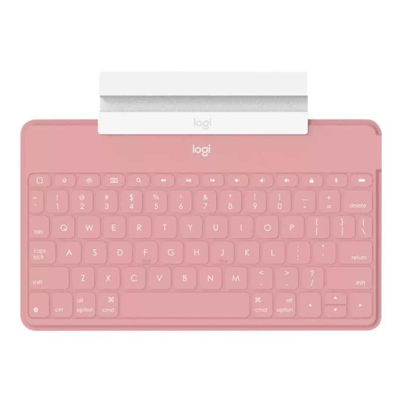 Logitech Keys-To-Go - teclado - Bluetooth - QWERTY - espanhol - Blush Pink - para Apple iPad/iPhone/TV