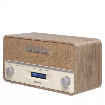 Rádio portátil Denver DAB-36LW sintonizador digital DAB+ 5W LCD