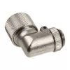 Conector de 90 graus G1/4 polegadas para 13/10 mm - Compacto, prateado