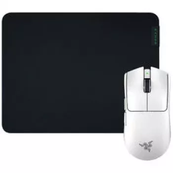 Conjunto de rato gaming e tapete de rato Razer Viper V3 Pro + Gigantus M — branco