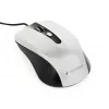 Rato ótico com fios ambidestro GEMBIRD MUS-4B-01-BS, USB Type-A, 1200 DPI, 4 botões, preto/prateado