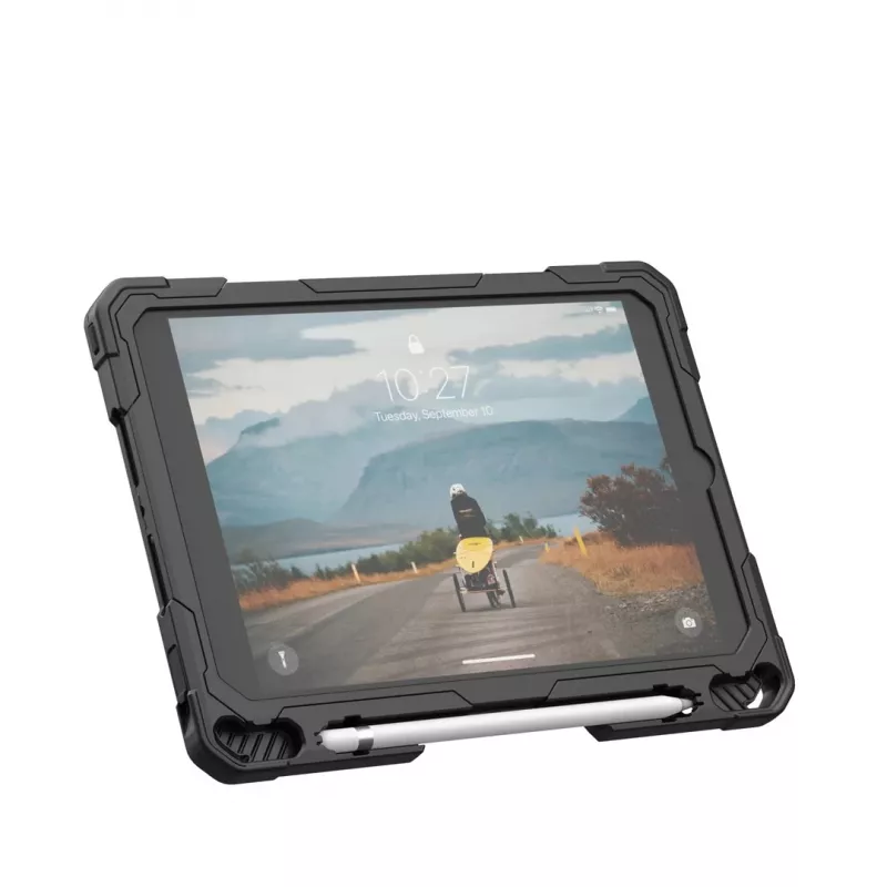 Urban Armor Gear Plasma Healthcare 124470114340 capa para tablet Apple iPad 10.9 (10.ª geração) / 11 (A16), 27,7 cm (10,9"), bumper, suporte, alça de mão, ice/preta