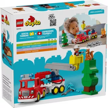 LEGO DUPLO 10473 Carro de Bombeiros com Mangueira e Bombeiro