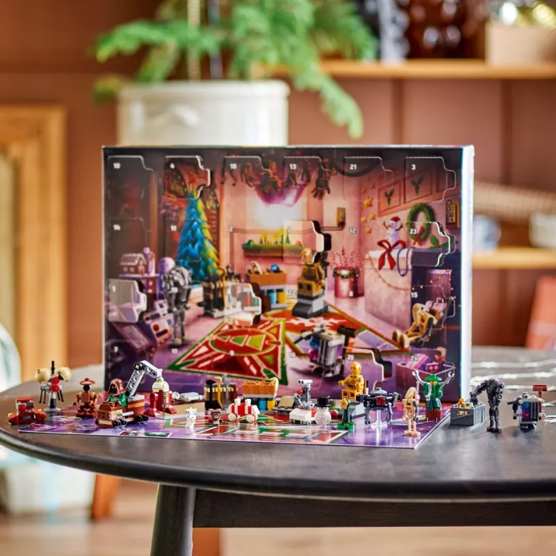 Calendário do Advento LEGO Star Wars 2025 — conjunto 75418, minifiguras e modelos de construção sazonais