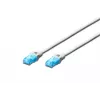 Cabo patch CAT 5e U-UTP 0,5m branco