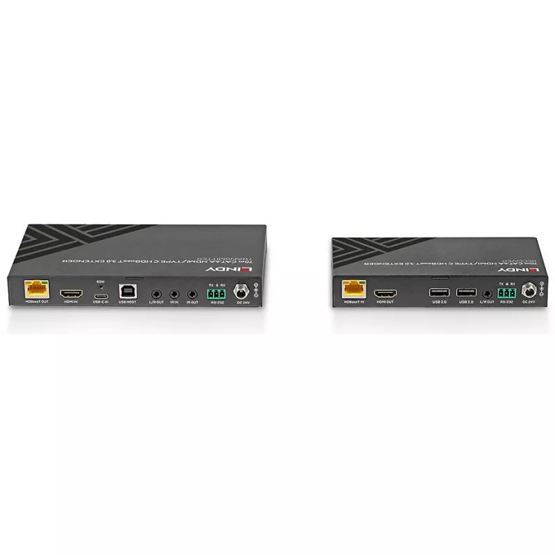 Extensor KVM Lindy 70m Cat.6A HDMI 4K60 e Type C HDBaseT 3.0