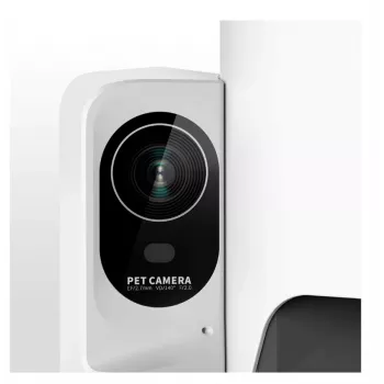 Comedouro automático PETKIT P571 com câmara, capacidade 3 l, branco