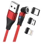 Cabo USB RealPower MagneticCharge3 2 m USB A Vermelho