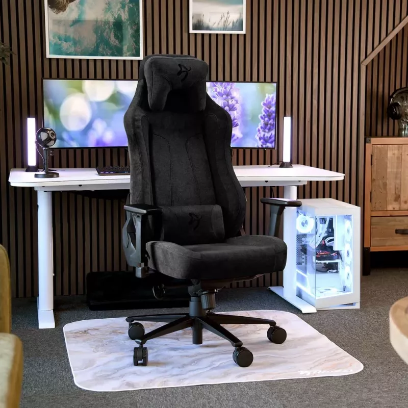 Arozzi Tecido macio/Metal/Alumínio | Cadeira gaming | Vernazza Soft Fabric | Pure Black