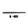 Lanberg NC-1200-WIE adaptador WiFi USB 3.0 AC1200 de banda dupla, 1 antena externa + 1 interna, preto