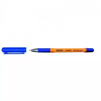 Esferográfica Stanger 18000300056 0,7 mm ponta fina com softgrip, tinta azul