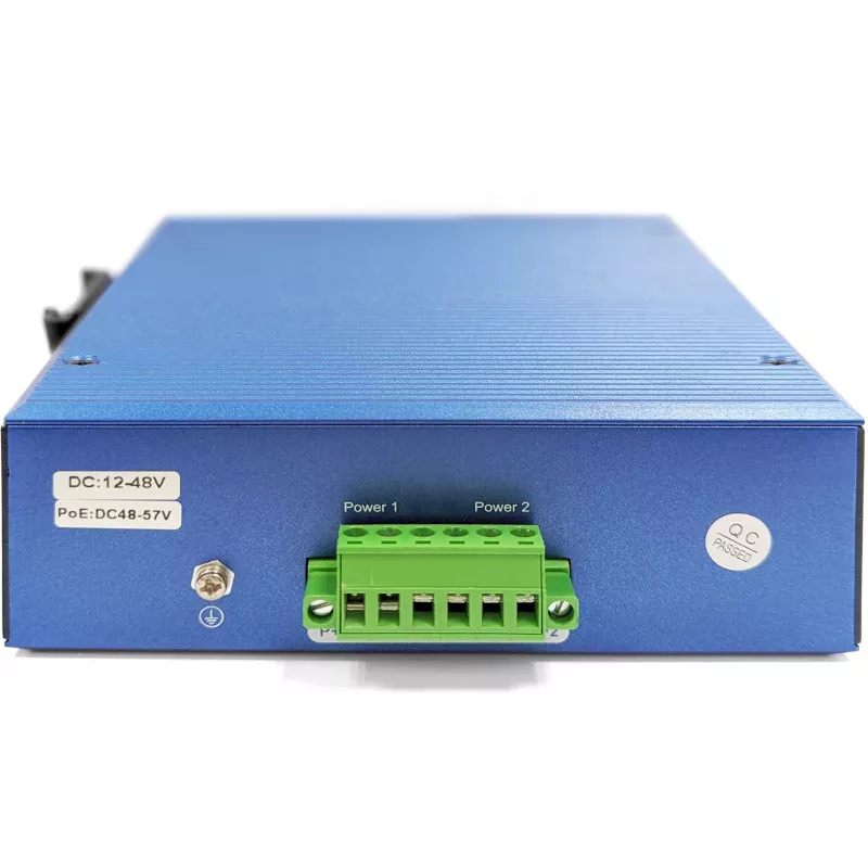 Switch Gigabit Ethernet gerido L2 industrial DIGITUS 16x RJ-45 + 2x SFP, 12–48V DC, 8000 MAC