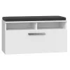 Módulo superior para sapateira e shop RIVA SZAFKA BIEL — fechado, branco, aglomerado, 850×460 mm