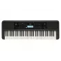 Teclado YAMAHA PSR-E383 — Teclado MIDI portátil de 61 teclas, ecrã LCD, USB, altifalantes incorporados, a pilhas (6), Preto