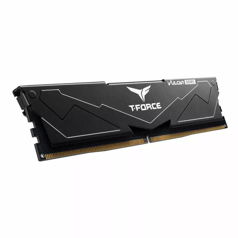 T-FORCE Vulcan - DDR5 - kit - 32 GB: 2 x 16 GB - DIMM 288-PIN - 3000 MHz / PC5-48000 - CL30 - 1,35 V - unbuffered - On-Die-ECC - preto (FLBD532G6000HC30DC01)