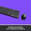 Logitech Wireless Combo MK220 - Conjunto de teclado e rato - sem fios - 2,4 GHz - Italiano - Cinzento escuro (920-003721)