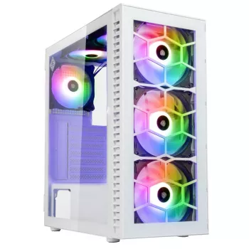 Kolink Observatory HF Glass ARGB Midi-Tower - branco