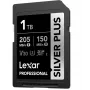 Cartão de memória SDXC Lexar Professional SilverP UHS‑I 1 TB, leitura 205 MB/s, escrita 150 MB/s, UHS‑I
