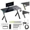 Mesa gaming NanoRS com retroiluminação LED 120x60cm RS10
