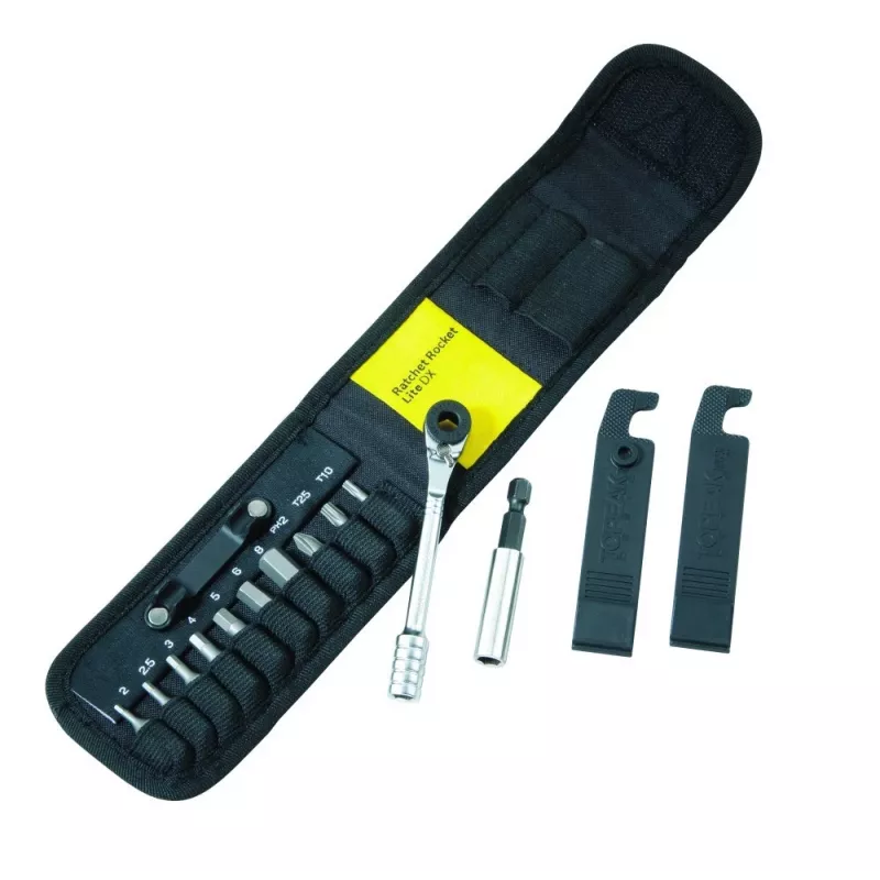 Conjunto de chaves TOPEAK Ratchet Rocket Lite DX, multiferramenta de catraca compacta (T-TT2524)