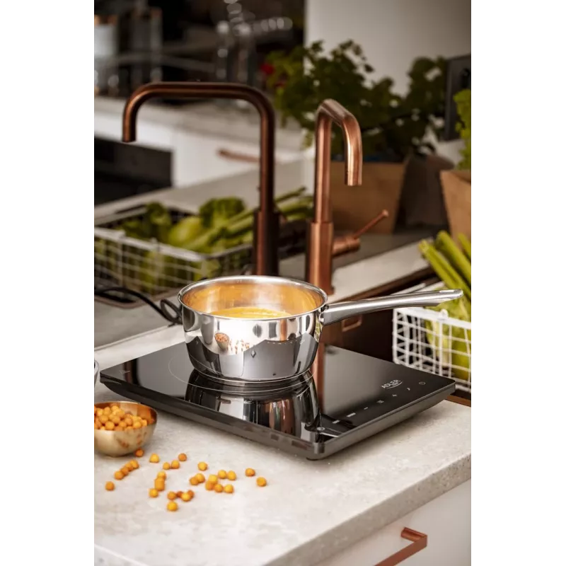 Placa de cozinha Adler AD 6513 Preta Aparelho de mesa 29 cm Zona Placa de indução 1 Zona(s)