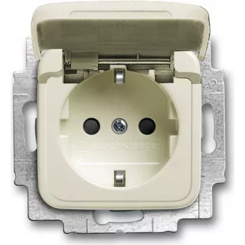 BUSCH JAEGER 20 EUKB-212 - CEE 7/3 - 2P+E - Bege - 250 V - 16 A - 71 mm
