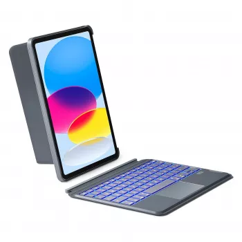 Teclado inateck iPad 11 iPad 10.ª ger. comp. QWERTZ cinzento