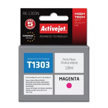 Tinteiro Activejet AE-1303N (substituto para Epson T1303; Supreme; 18 ml; magenta)
