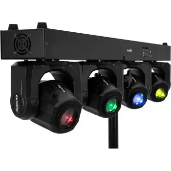 Foco móvel EUROLITE LED TMH Bar S120 120W RGBW — projetor compacto com pan/tilt motorizado