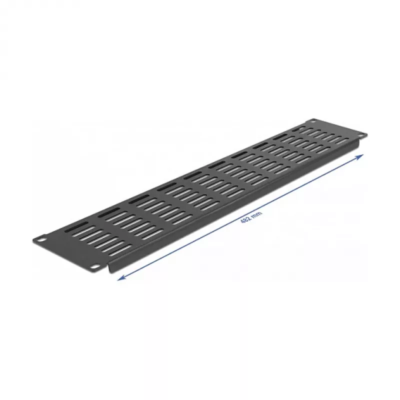Tampa cega ventilada DeLOCK painel para armário de rede 19 polegadas 66680