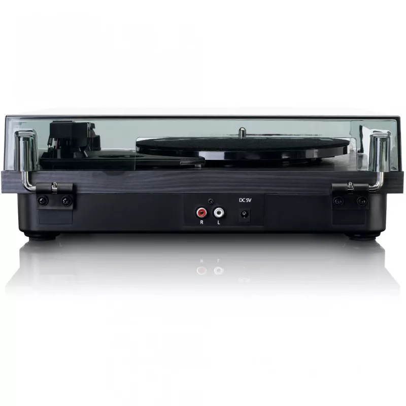 Lenco LS-10BK gira-discos com altifalantes integrados, preto/madeira