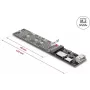 Conversor adaptador DELOCK OCuLink para M.2 Key M NVMe SSD (modelo 64291)
