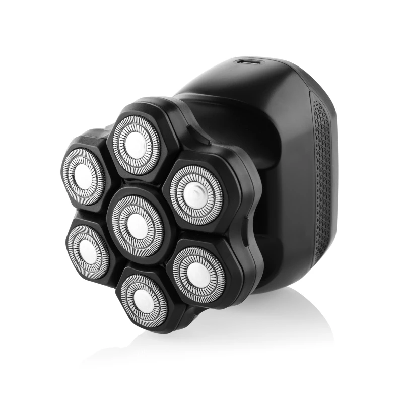 Máquina de cortar cabelo ETA Jason 534390000 preta ? máquina de cortar cabelo rotativa de 7 lâminas, Li-Ion recarregável, lavável, 60 min. de autonomia