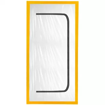 Porta de proteção contra poeira para renovação, cortina de poeira 220X110 porta