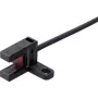 Sensor fotoelétrico de forquilha Panasonic PM-T45 tipo T, comutação clara/escura, 5–24 V DC