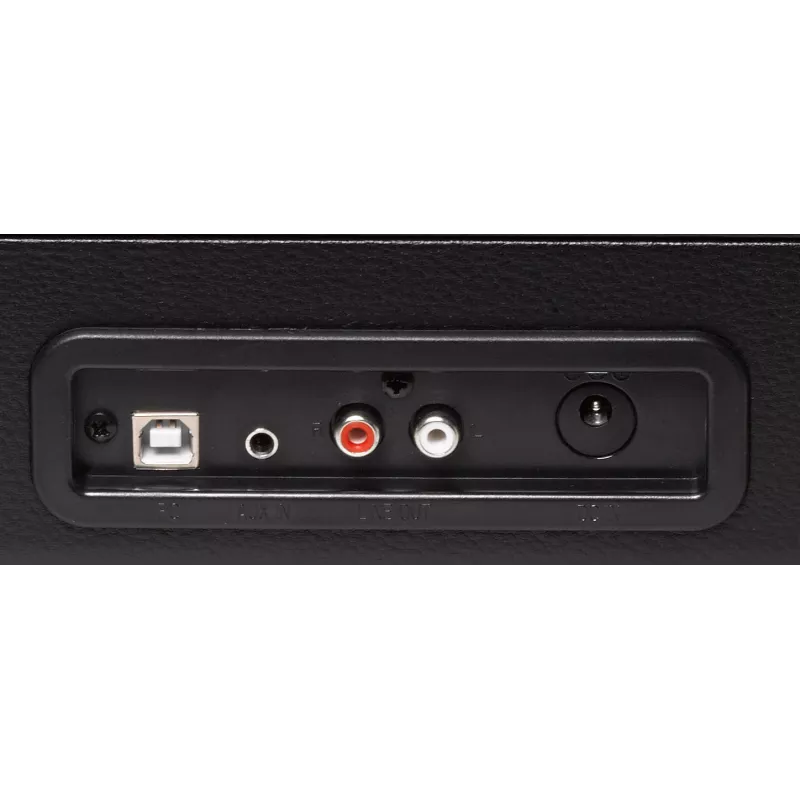 Denver VPL-120 Gira-discos USB com colunas integradas, preto