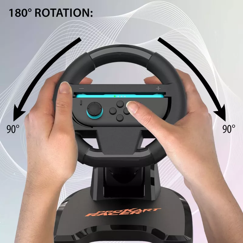 Volante SUBSONIC SA5727-1 para Nintendo Switch — sensibilidade ajustável, design Kart-Racer