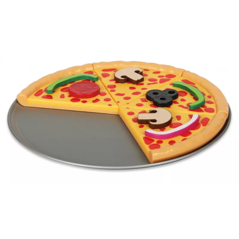Conjunto de pizza magnético, MALIK MalBlo Magnetic, brinquedo de alimentos para jogo de faz de conta, peças magnéticas