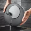 Centrífuga de salada GEFU Rotare aço inoxidável, acionamento por manivela, 3 L, caixa em aço inoxidável, redonda