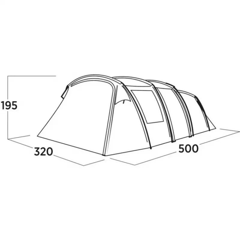 Tenda familiar Easy Camp Hamra 5 azul 5 pessoas